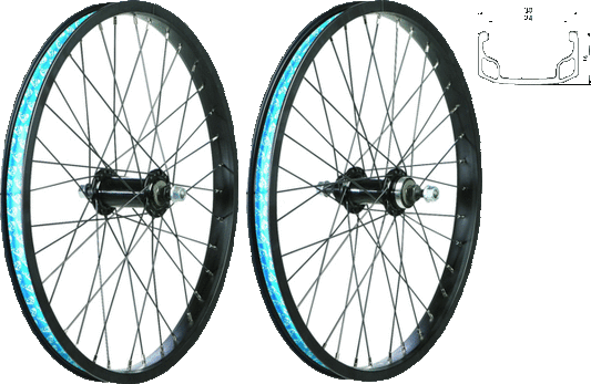 49N 20” Rear Wheel 20" 36H (Black)
