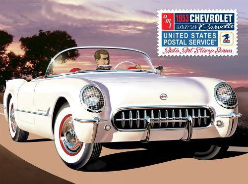 AMT 1/25 1953 Chevy Corvette USPS Stamp Series Model Kit