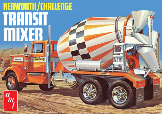 AMT Kenworth/Challenge Transit Cement Mixer 1/25 Plastic Model Kit