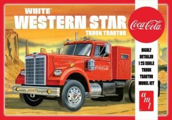 AMT 1/25 White Western Star Semi Tractor Coca-Cola Model Kit